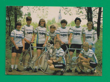 CYCLISME carte Equipe féminimes cycliste SHIMANO WOLBER AERO 1982 Signée HAGE