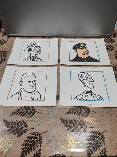 Lot planches tintin - lot, 4