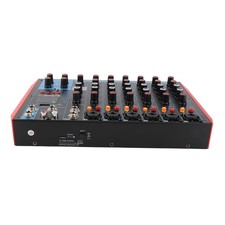 AG-8 8 Channel Mixing Console Digital Sound Mixer +48V Phantom Power Supports