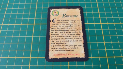 Carte transaction brocante - carte,