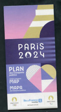 Plan de réseau "Jeux Olympiques de Paris 2024" Réseau de métro, bus et tramway"