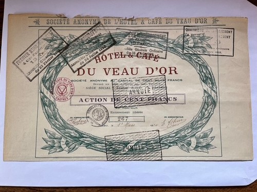 Rare ancien titre - rare,