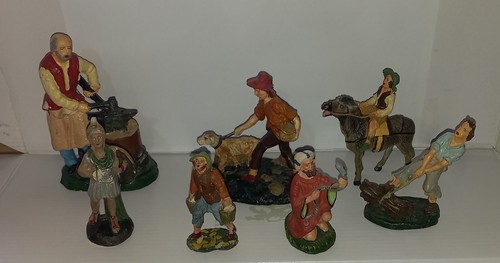 Crèche papier mâché lot - papier, de