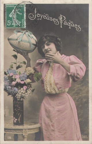 Joyeuses paques femme - cp,