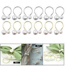 6x porte-serviettes anneaux