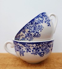 Duo de tasses à thé / chocolat, de collection, anciennes  - Lunéville