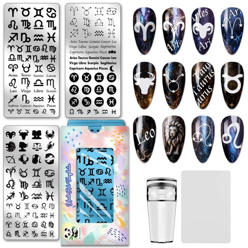 Zodiac nail stamping - 12,