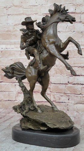 Signée western cowboy avec - signée,
