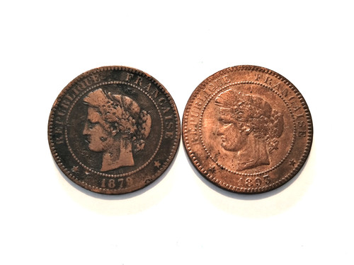 Lot pieces centimes ceres - 2,