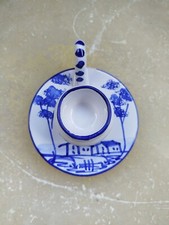 Bougeoir Céramique Bleue