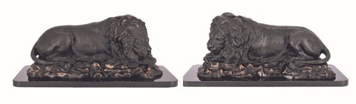 Petite statue bronze lion 2 - en,