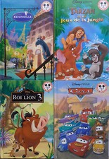 LOT DE 4 LIVRES POUR ENFANTS DISNEY - CLUB DU LIVRE MICKEY -CARS /RATATOUILLE..