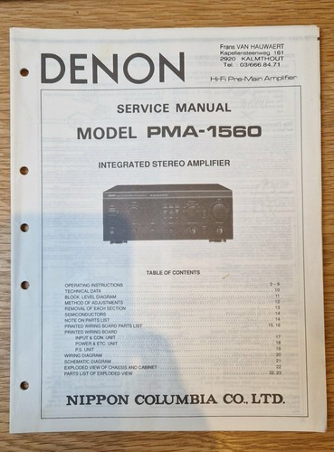 Denon pma 1560 - pma-1560, original