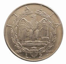 1939 royaume italie monnaie - royaume, d'italie