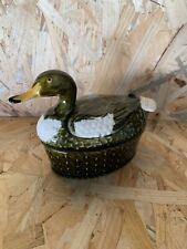 Ancien terrine canard vert