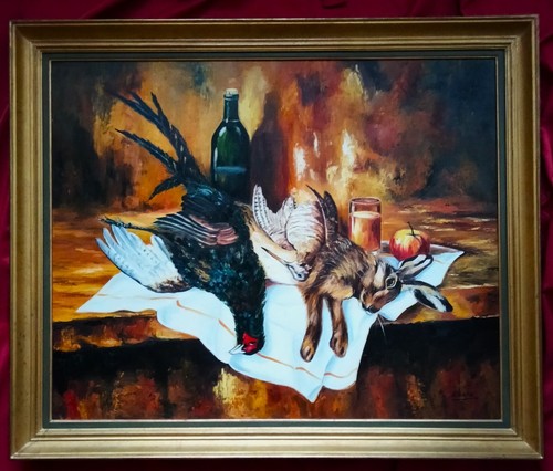 Magnifique grande huile xx - grande,