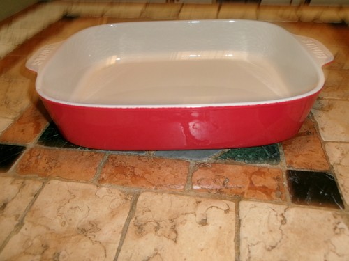 Plat gratin rouge staub - plat,