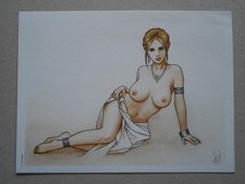 Superbe ex-libris 20 PATURAUD ( SUCCUBES )( MATA HARI ) 19x25cm signé