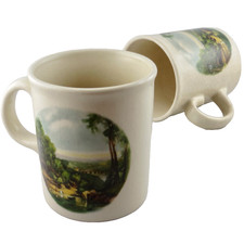 2 MUGS Anciens Faïence