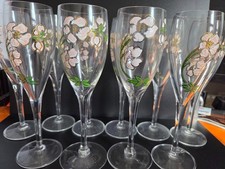 ??10 FLUTES VERRE A CHAMPAGNE PERRIER JOUET BELLE EPOQUE art déco ??