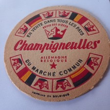 Ancien sous bock bière Brie CHAMPIGNEULLES