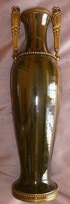 Vase en faïence à coulures