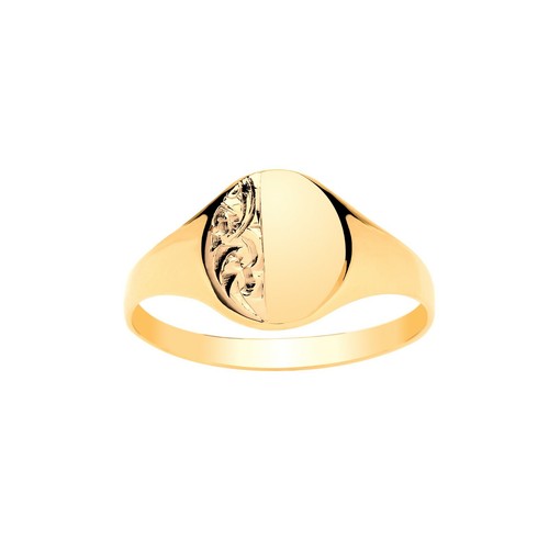 Bague chevalière ovale