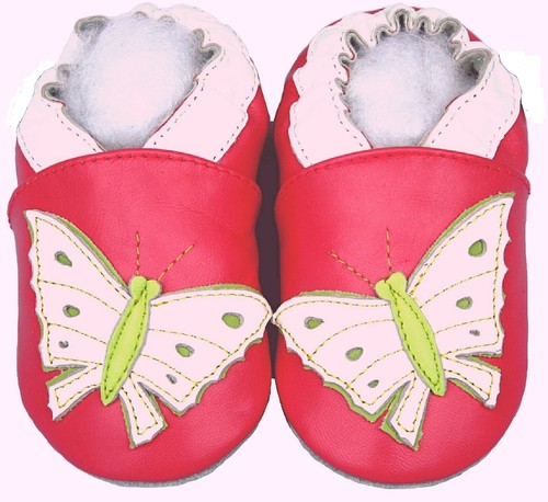 Chaussons cuir souple - chaussons, en