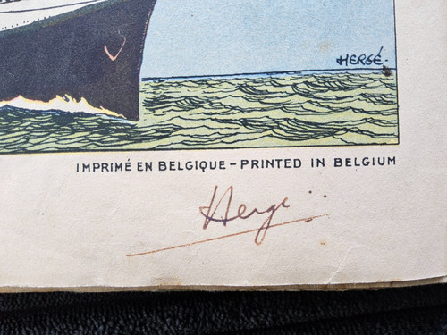 Tintin dedicacé par - tintin,
