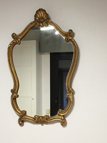 Ancien miroir mural oval - ancien,