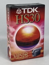 TDK HS30 Cassette Vierge VHSC PAL SECAM Caméscope NEUVE EMBALLÉE SCELLÉE