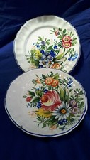 2 ASSIETTES FAIENCE CRAQUELEE , BASSANO ??