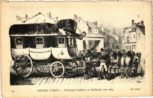 Cpa ancien paris diligence - -,