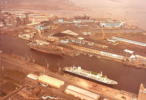 Vue aérienne port - aérienne,