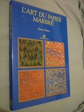 RELIURE  Einen Miura : L’art du papier marbré Armand Colin, 1988, In 4 relié toi