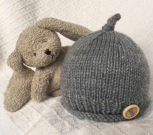 Chapeau lutin bébé - , tricoté