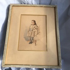 DESSIN ENFANT    19 EME SIECLE CADRE BOIS   INV  5467