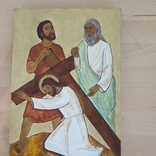Peinture icone religieuse - peinture,