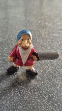 FIGURINE JIM ORTF NAIN AVEC SCIE SERIE BLANCHE NEIGE ET LES 7 NAINS WALT DISNEY