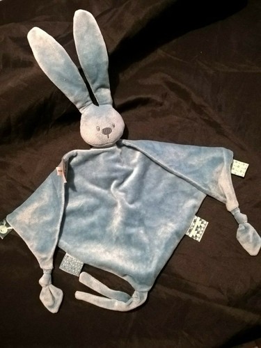 Peluche doudou semi plat lapin