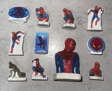 FEVE- SÉRIE COMPLÈTE 2012 " MARVEL SPIDERMAN " 10 FEVES + 1 FÈVE GÉANTE