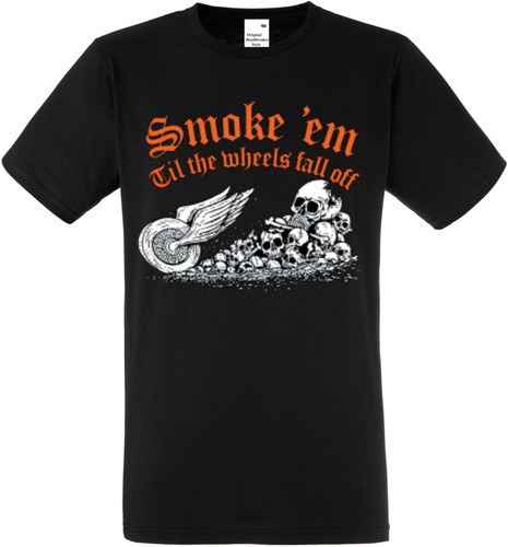 Shirt noir avec motif - t-shirt, un