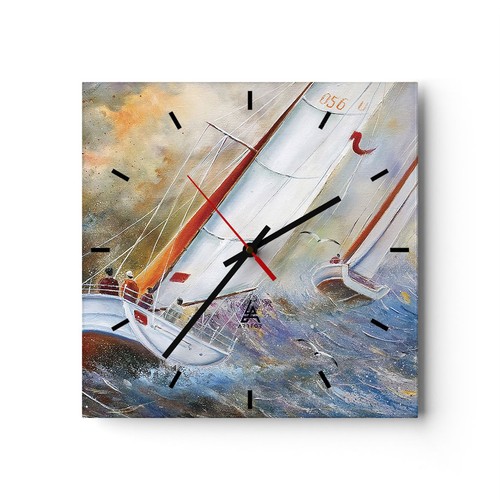 Horloge murale verre - horloge,