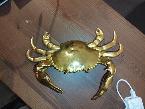 Crabe doré décoration - doré,