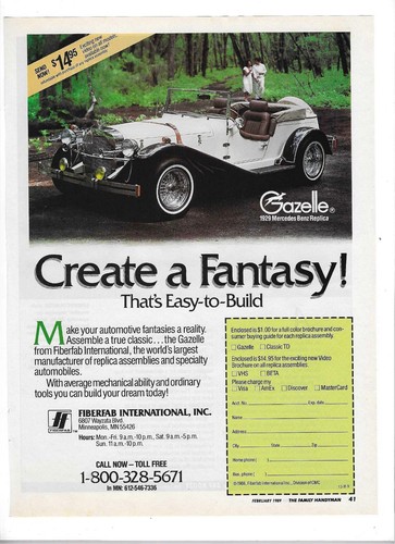 1989 fiberfab gazelle 1929 - gazelle,