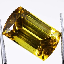 Grenat topazolite naturelle 16,20 ct coussin certifié pierre précieuse...