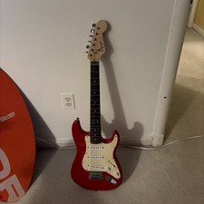 Bright Red Squier Mini Fender