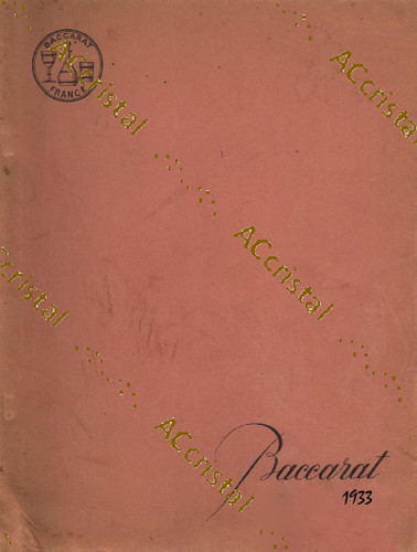 Baccarat 1960 catalogue livre - baccarat,