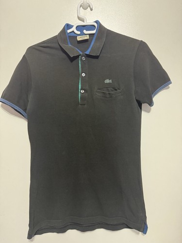 Polo lacoste noir taille en - taille, xs