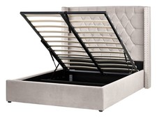 Lit avec Rangement en Velours